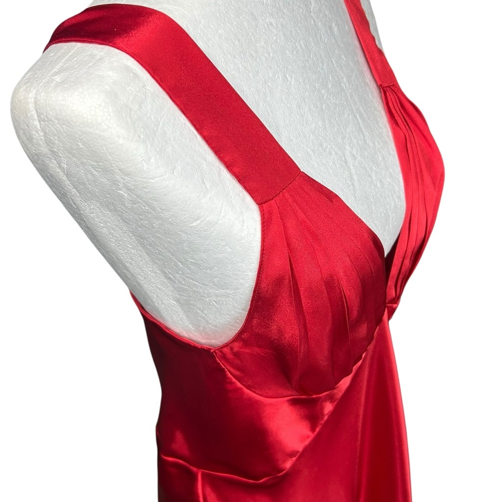 Frederick's Of Hollywood Vintage Red Maxi Slip Dress L Lingerie - Picture 8 of 13